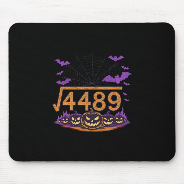 67 Meme Square Root 4489 Slang Math Halloween Cost Mouse Mat (Front)