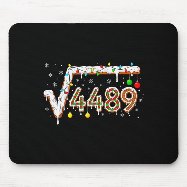 67 Meme Square Root 4489 Slang Math Teacher Funny  Mouse Mat (Front)