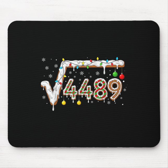 67 Meme Square Root 4489 Slang Math Teacher Funny  Mouse Mat (Front)