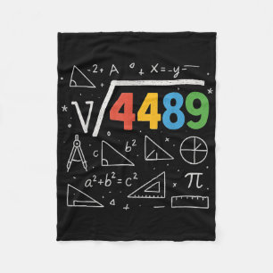 67 Meme Square Root 4489 Slang Six Seven Math Teac Fleece Blanket