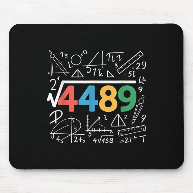 67 Meme Square Root 4489 Slang Six Seven Math Teac Mouse Mat (Front)