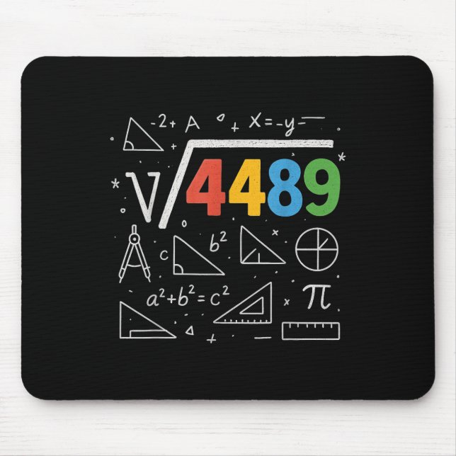 67 Meme Square Root 4489 Slang Six Seven Math Teac Mouse Mat (Front)