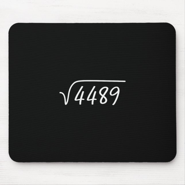 67 Meme Square Root 4489 Teen Six Seven Slang Math Mouse Mat (Front)