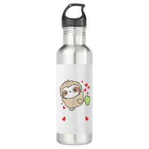67 Meme Stealing Hearts Valentine's Day Sloth Kids 710 Ml Water Bottle