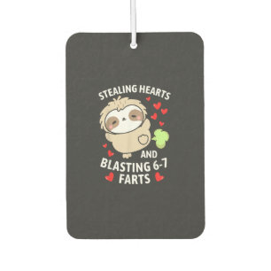 67 Meme Stealing Hearts Valentine's Day Sloth Kids Car Air Freshener