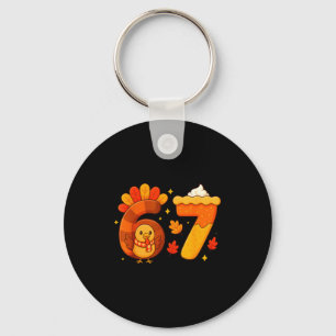 67 Meme Thanksgiving Turkey Day Funny Holiday Six Key Ring