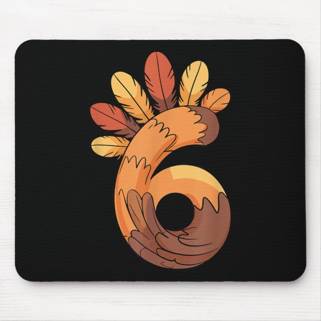 67 Meme Thanksgiving Turkey Day Funny Matching Duo Mouse Mat (Front)