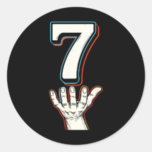 67 Meme Trendy Couple Matching Halloween Funny Six Classic Round Sticker
