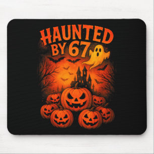 67 Meme Trendy Ghost Halloween Funny Six Seven Gen Mouse Mat