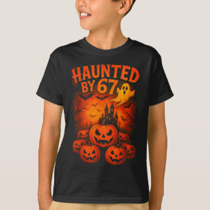 67 Meme Trendy Ghost Halloween Funny Six Seven Gen T-Shirt