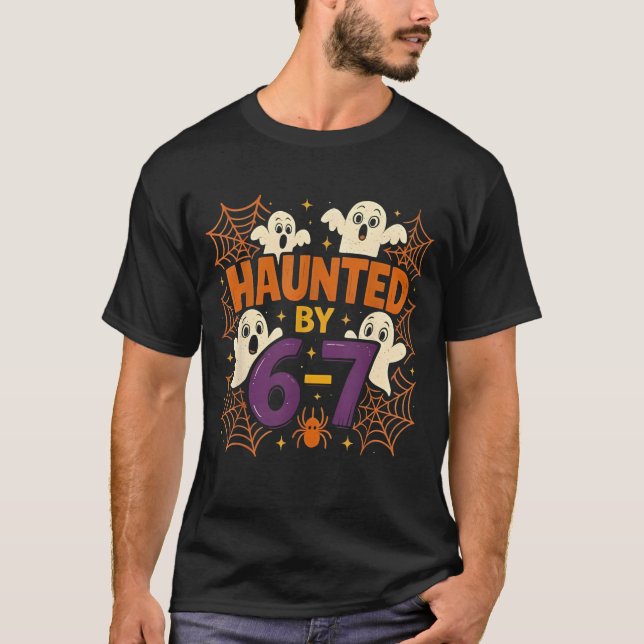 67 Meme Trendy Halloween Funny Six Seven Gen Alpha T-Shirt (Front)