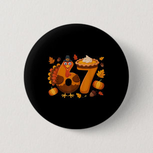 67 Meme Turkey 6-7 Funny Six Seven Thanksgiving  6 Cm Round Badge