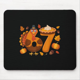 67 Meme Turkey 6-7 Funny Six Seven Thanksgiving Mouse Mat