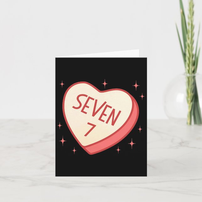 67 Meme Valentines Day Candy Heart Six Seven Match Card (Front)