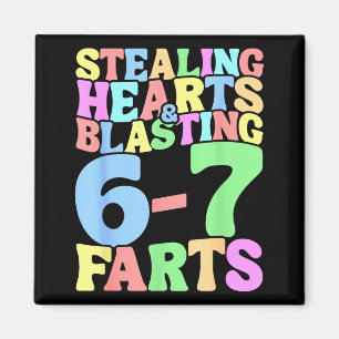 67 Meme Valentine's Day Six Seven 6-7 Funny Steali Magnet