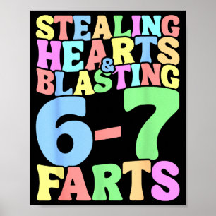 67 Meme Valentine's Day Six Seven 6-7 Funny Steali Poster