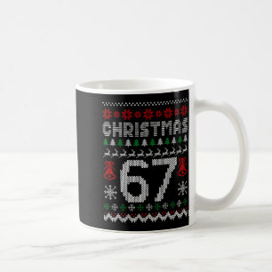 67 Meme Xmas Gen Alpha Fun Six Seven Ugly Christma Coffee Mug
