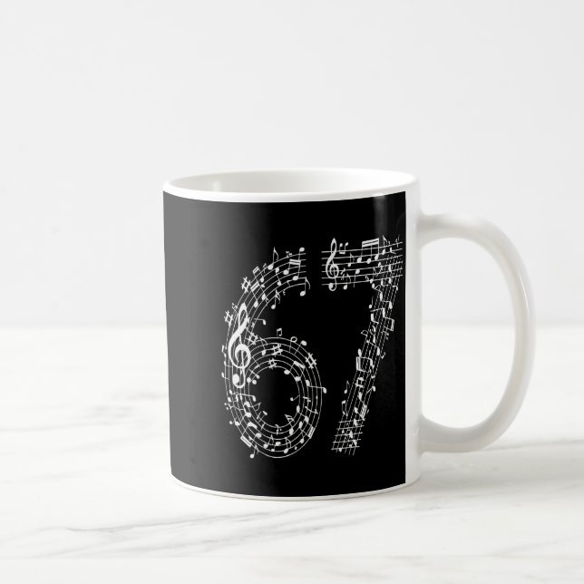 67 Music Meme Six Seven Music Teacher Musician  Coffee Mug (Right)