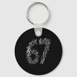 67 Music Meme Six Seven Music Teacher Musician Key Ring