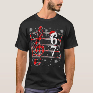 67 Music Meme Slang Musician Santa Musiceacher Chr T-Shirt