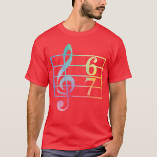 67 Music Meme Slang Si Seven Musiceacher Funny Mus T-Shirt