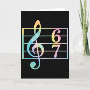 67 Music Meme Slang Six Seven Music Teacher Funny  Card
