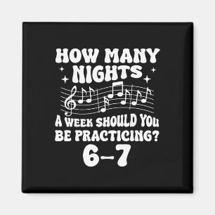 67 Music Meme Slang Six Seven Music Teacher Funny  Magnet