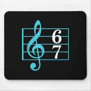 67 Music Meme Slang Six Seven Music Teacher Funny Mouse Mat