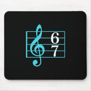 67 Music Meme Slang Six Seven Music Teacher Funny Mouse Mat