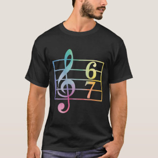 67 Music Meme Slang Six Seven Music Teacher Funny T-Shirt