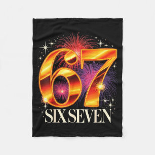 67 New Years Eve Party Pajama Shirt 6 7 Meme 67 20 Fleece Blanket