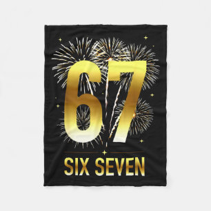 67 New Years Eve Party Pajama Shirt 6 7 Meme 67 20 Fleece Blanket