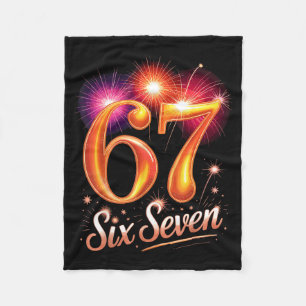 67 New Years Eve Party Pajama Shirt 6 7 Meme 67 20 Fleece Blanket