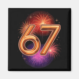 67 New Years Eve Party Pajama Shirt 6 7 Meme 67 20 Magnet
