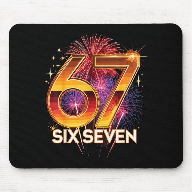 67 New Years Eve Party Pajama Shirt 6 7 Meme 67 20 Mouse Mat (Front)