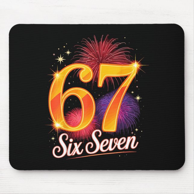 67 New Years Eve Party Pajama Shirt 6 7 Meme 67 20 Mouse Mat (Front)
