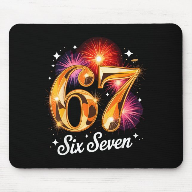 67 New Years Eve Party Pajama Shirt 6 7 Meme 67 20 Mouse Mat (Front)