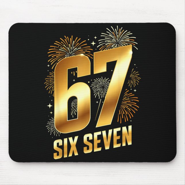67 New Years Eve Party Pajama Shirt 6 7 Meme 67 20 Mouse Mat (Front)
