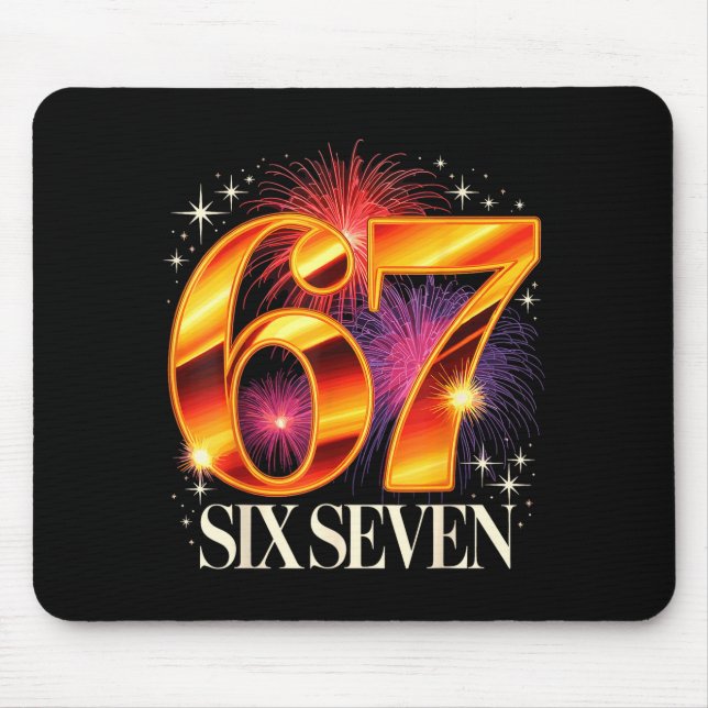 67 New Years Eve Party Pajama Shirt 6 7 Meme 67 20 Mouse Mat (Front)