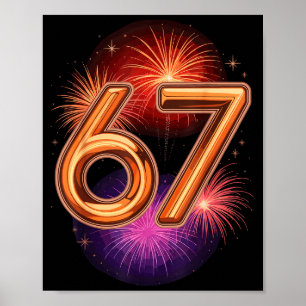 67 New Years Eve Party Pajama Shirt 6 7 Meme 67 20 Poster