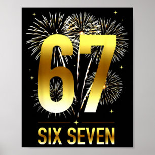 67 New Years Eve Party Pajama Shirt 6 7 Meme 67 20 Poster