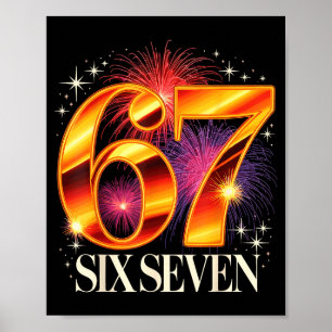 67 New Years Eve Party Pajama Shirt 6 7 Meme 67 20 Poster