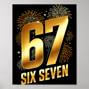 67 New Years Eve Party Pajama Shirt 6 7 Meme 67 20 Poster