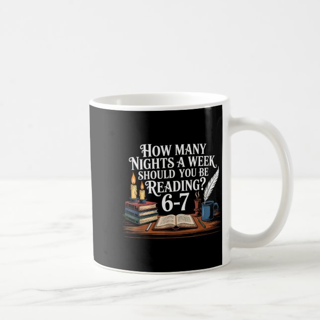 67 Nights Reading Meme For Bibliophiles Englieache Coffee Mug (Right)