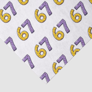67 No Meaning Whatsoever Yellow and Purple Tissue Paper