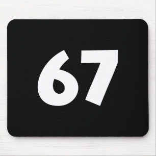 67 Number Funny Six Seven Meme School Teen Kids Ma Mouse Mat