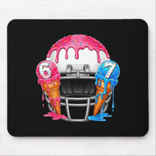 67 Number Ice Cream Drip American Football Art  Mouse Mat
