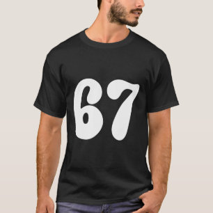 67 Number Six Seven Funny Meme Slang Teen Kids Mat T-Shirt