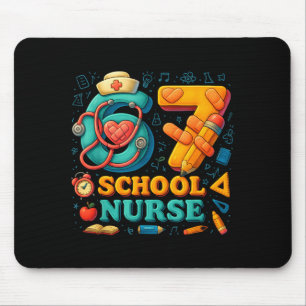 67 Nurse Days Funny Medical Back To School Mouse Mat