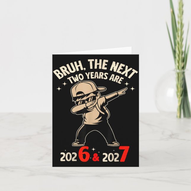 67 Nye 2026 Funny Boys Kids New Years Eve Party 6  Card (Front)